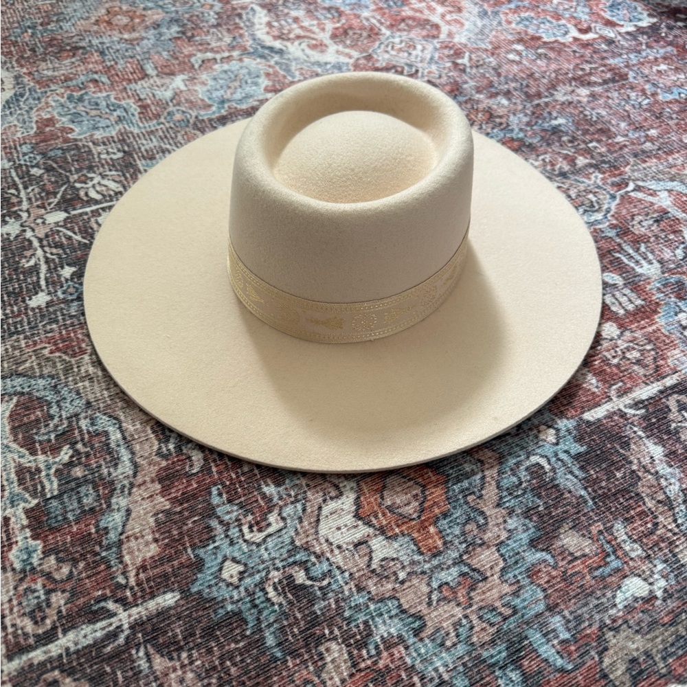 Lack Of Color Cream Boater Hat